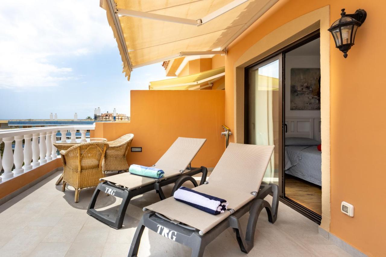 Exclusive Penthouse Playa Las Vistas 4 Close To The Sea And Beach, Aircondition For A Fee, Wifi, Terrace, Heated Pool 美洲海滩 外观 照片